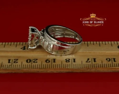 925 White Sterling Silver Cubic Zirconia 2.80ct Cinderella Womens Ring Size 7