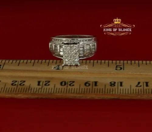 925 White Sterling Silver Cubic Zirconia 2.80ct Cinderella Womens Ring Size 7