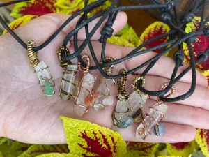 Adjustable Quartz Crystal Pendant