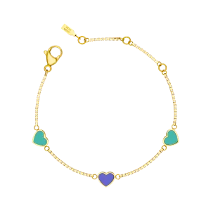AMARE TURQUOISE AND PERSIAN BLUE CHIPS TRIO BRACELET