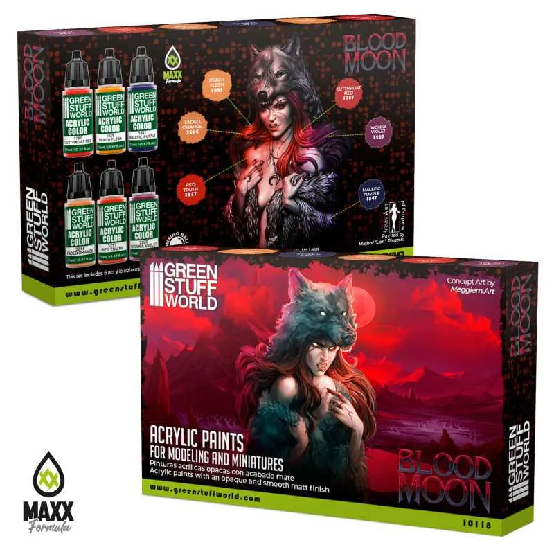 Blood Moon Paint Set - Green Stuff World Acrylics