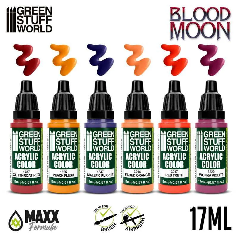 Blood Moon Paint Set - Green Stuff World Acrylics