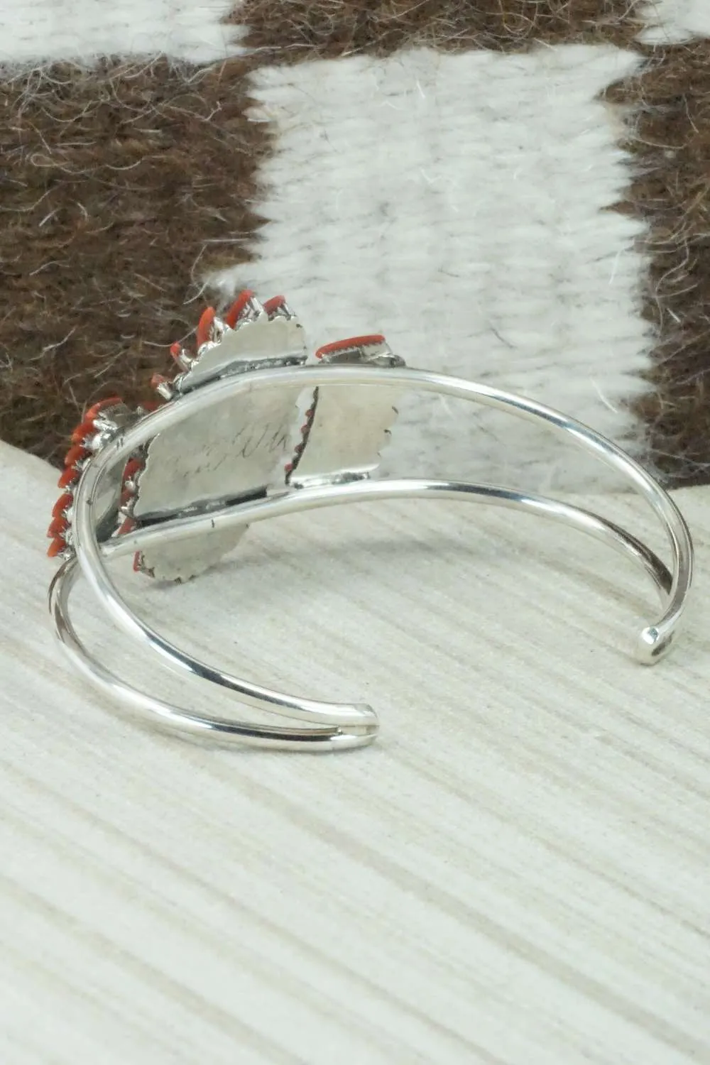 Coral & Sterling Silver Bracelet - Barton Cooeyate