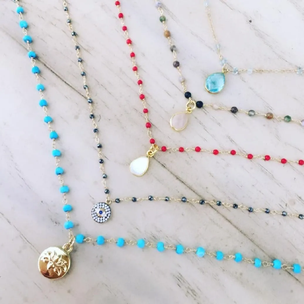 Coral Necklace - Leyla