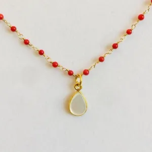 Coral Necklace - Leyla