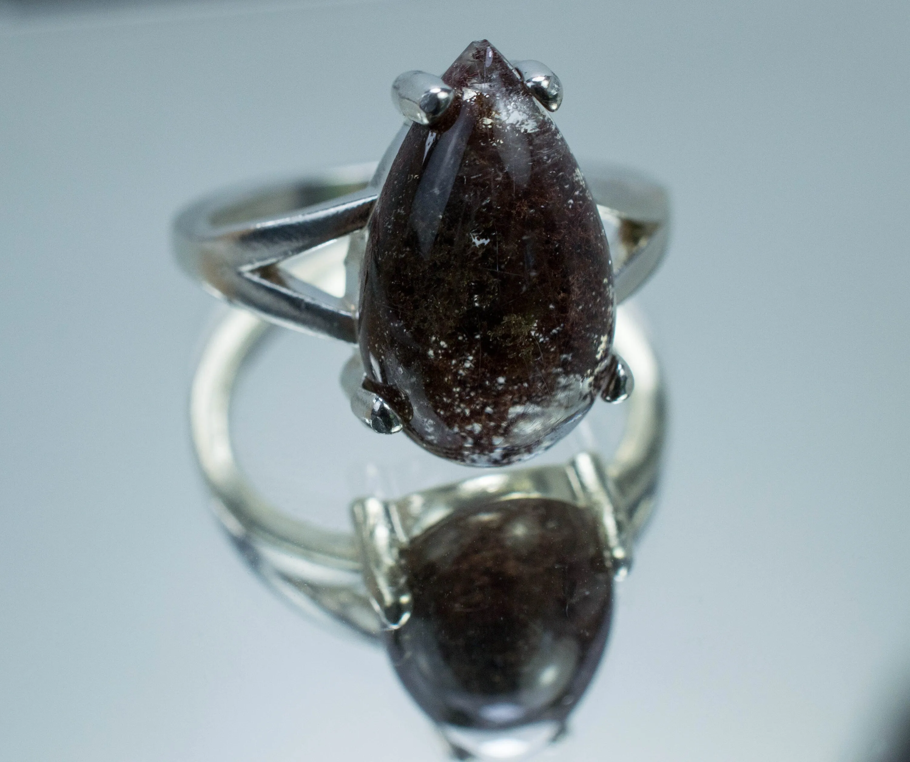 Garden Quartz Ring, Natural Untreated Brazil Lodolite Quartz; 5.585cts
