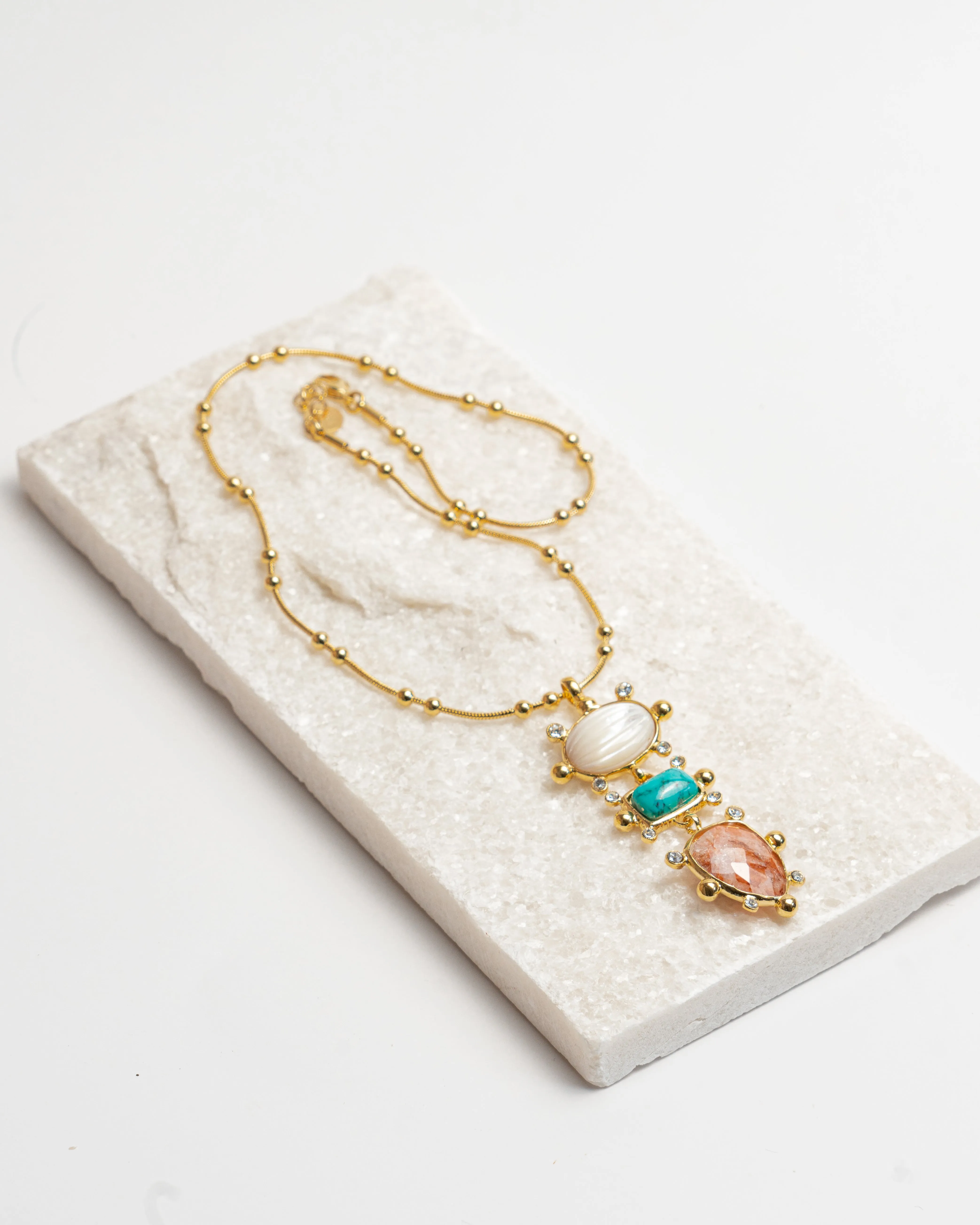 Gas Bijoux Tiki 3 Rows Necklace