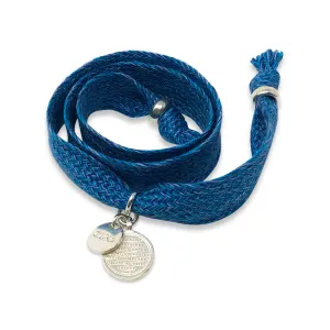 GRAND COTTON BRACELET BLUE TURQUOISE