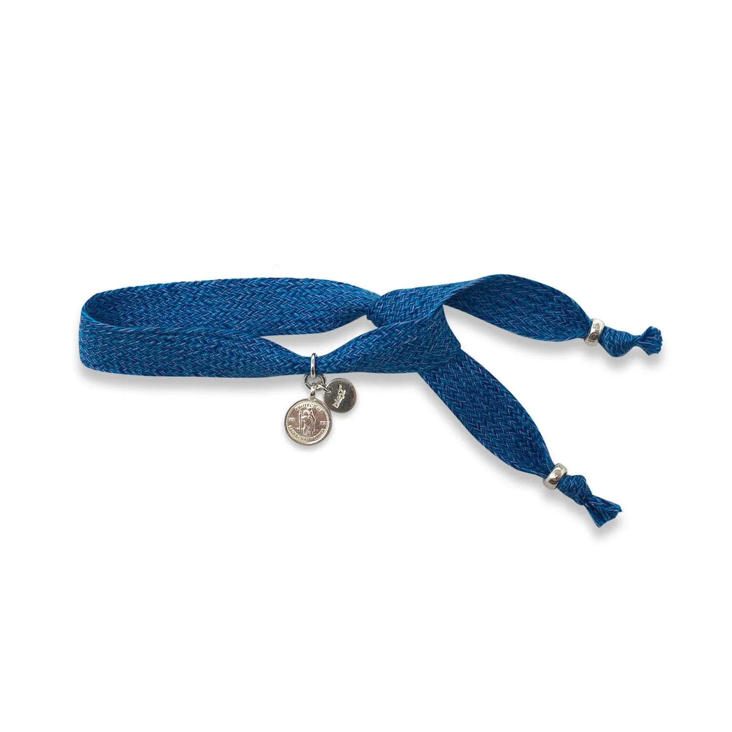 GRAND COTTON BRACELET BLUE TURQUOISE