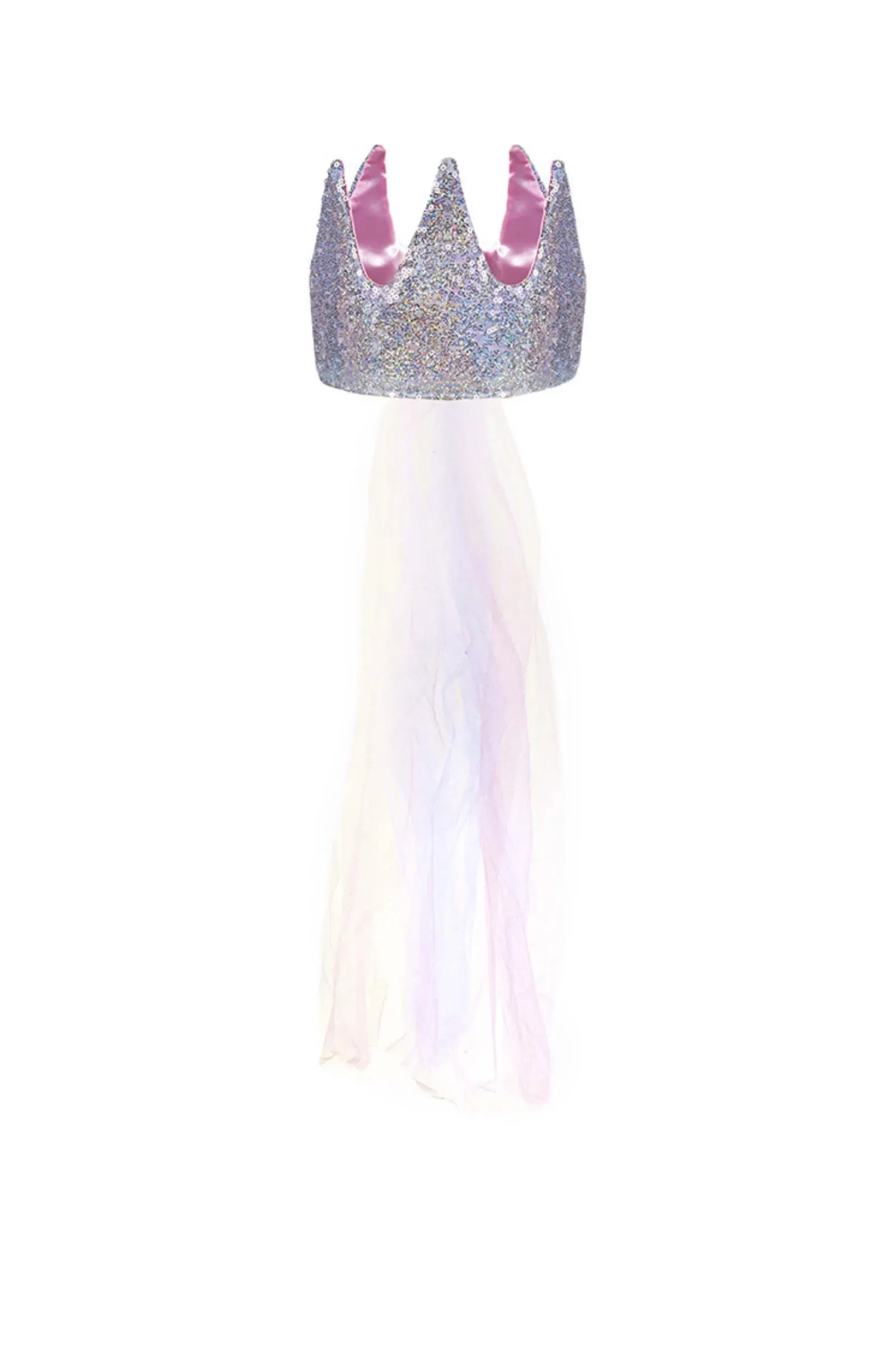 Great Pretenders Sequin Crown with Veil