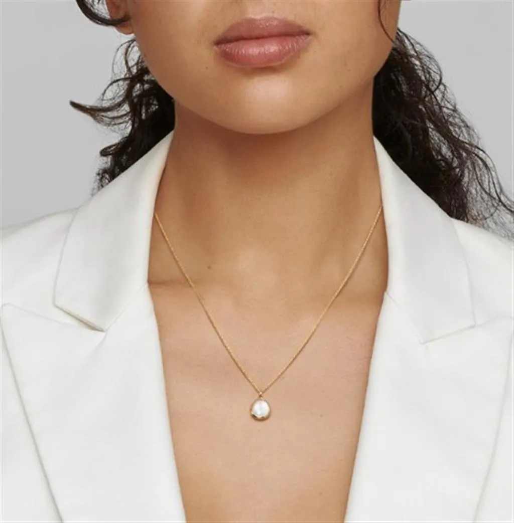 Ippolita 18k Yellow Gold Turquoise Rock Candy Mini Teardrop Pendant Necklace