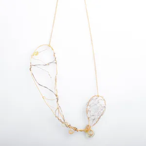Line Necklace with Lemon Quartz