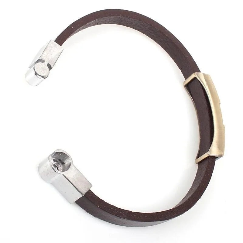 Men's Cross Bracelet <br> God Bless