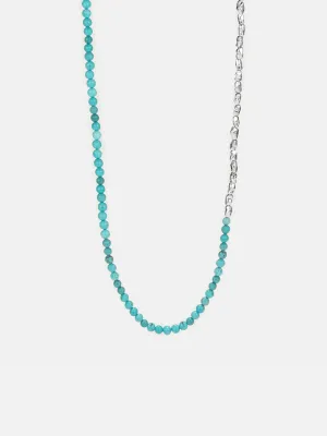 Natural Turquoise Nugget Beaded Necklace