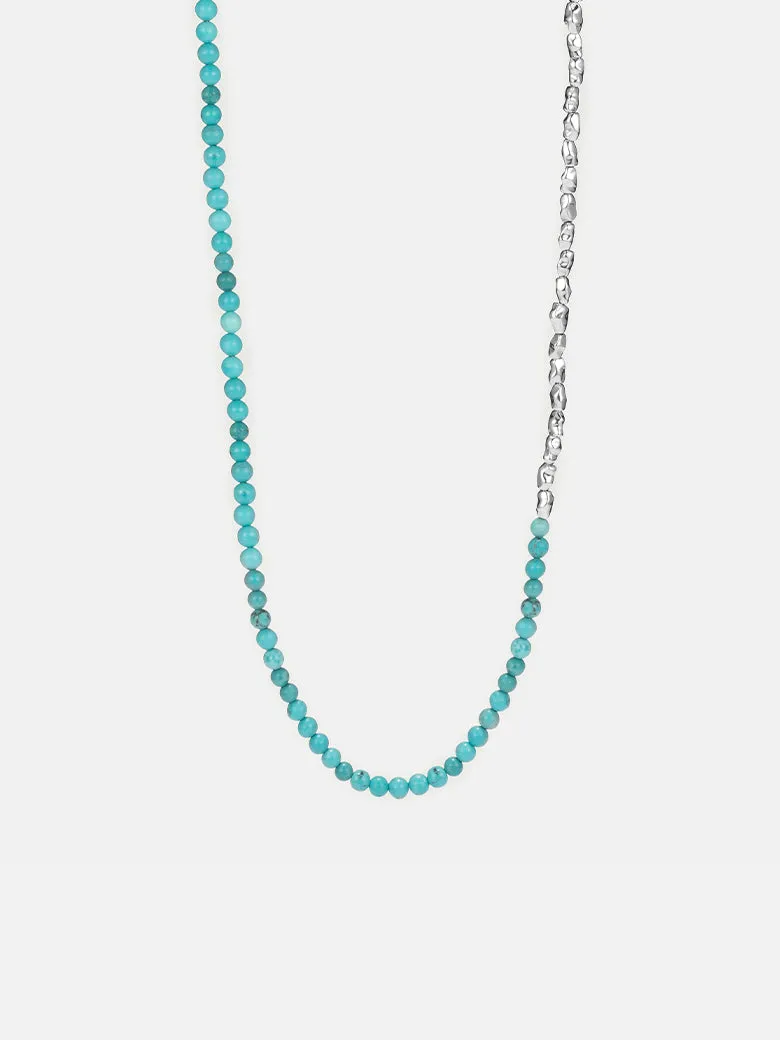 Natural Turquoise Nugget Beaded Necklace