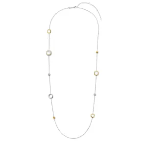 Pave Cushion Long Necklace