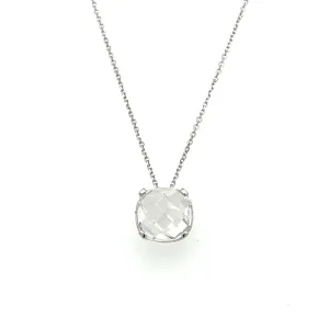 Quartz Necklace 14k White Gold at Regard Jewelry in Austin, Texas