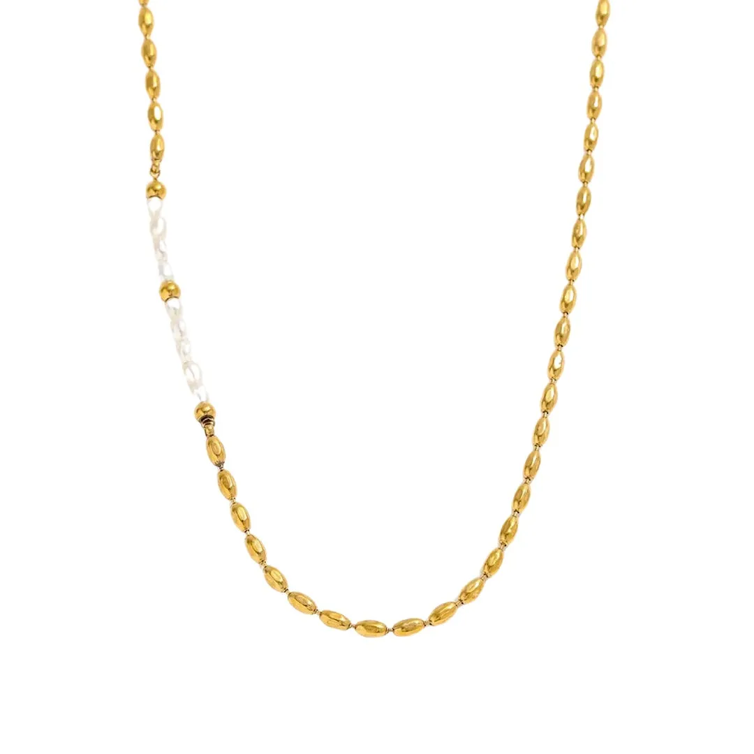 Seed Pearl Beaded Necklace