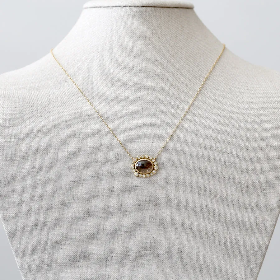 Smoky quartz necklace