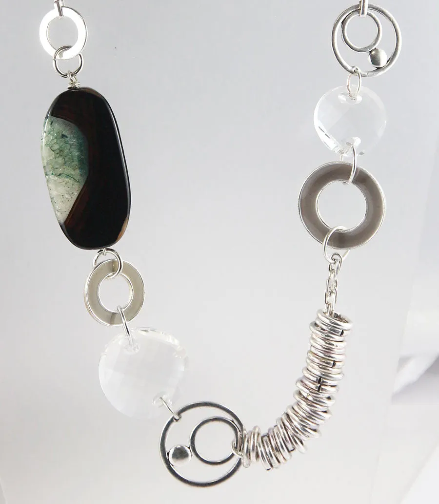 The Quartz and Crystal Long Necklace
