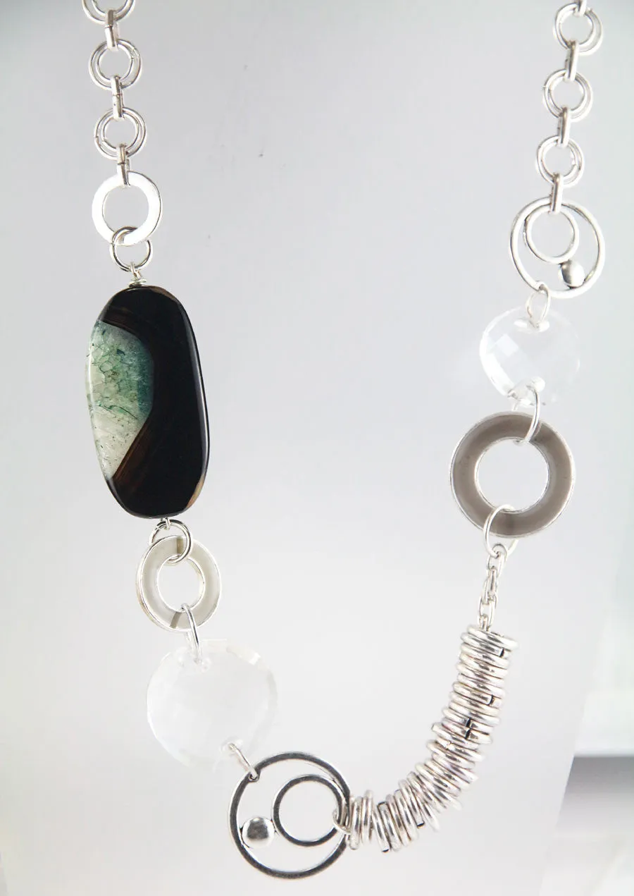 The Quartz and Crystal Long Necklace